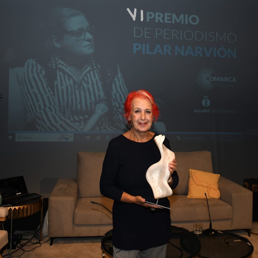 Rosa María Calaf, galardonada con el premio "VI Curso de Periodismo de Alcañiz".